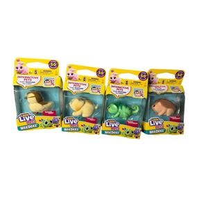 Little Live Pets NeeDees Interactive Pet Dandee Rare/Chameleon Lot Of 4